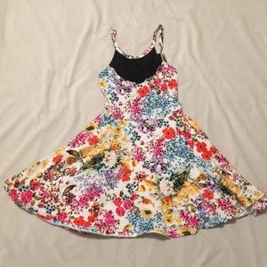 Floral skater skirt dress